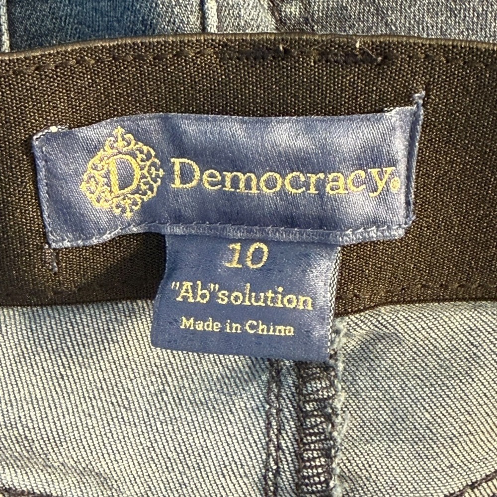 Democracy Ab solution‎ Skinny Jeans Women's Size 10 Dark Indigo Distressed - Picture 3 of 7